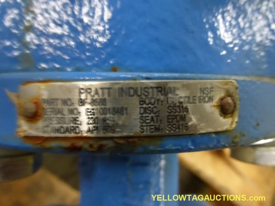10" Pratt & Whitney Industrial, Butterfly Valves, 2 Qty., w/(1) Manual Butterfly Valve Operator For These - Image 7