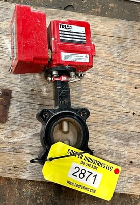 3" Triac #WE-500XXT, Butterfly Valve, Stainless/Carbon Steel, 500 in.lb. torque, 115 V - Image 2