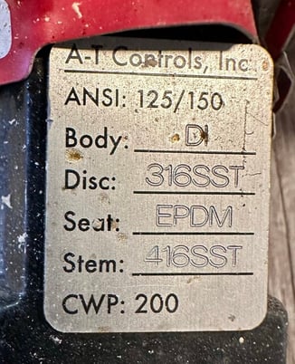 3" Triac #WE-500XXT, Butterfly Valve, Stainless/Carbon Steel, 500 in.lb. torque, 115 V - Image 5