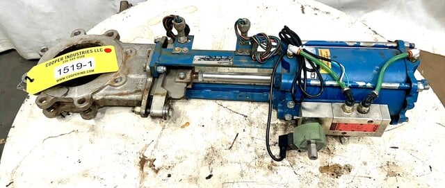 6" DeZurik, Pneumatic Knife Gate, Stainless Steel, Air Cylinder Actuated, 150 psi CWP - Image 2