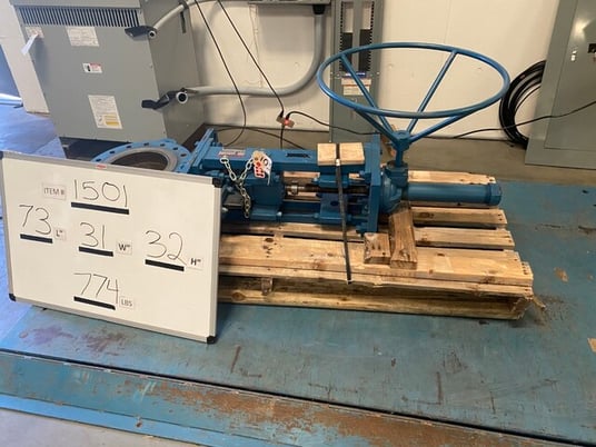 10" DeZurik #KSV, Manual Knife Gate Valve, 740 psi CWP, 300 psi Nominal Valve Class, 180 F max., Never Used - Image 7