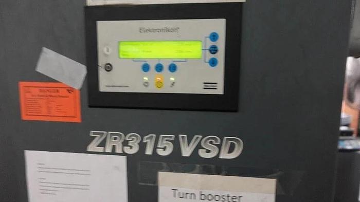 8 -125 psig, Atlas Copco #ZR315VSD, air compressor, 400 HP, 315 KW, water cooled - Image 2
