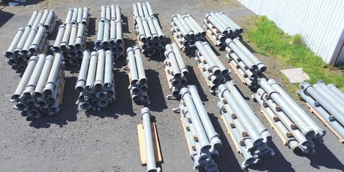 Bauer 12" galvanized pipe, approx 3/16"thick, 200+ pieces available from 9'10"-11' 1"L - Image 3