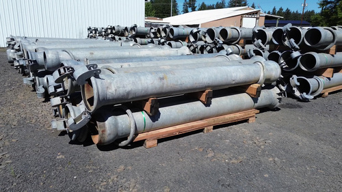 Bauer 12" galvanized pipe, approx 3/16"thick, 200+ pieces available from 9'10"-11' 1"L - Image 4