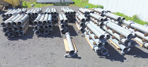 Bauer 12" galvanized pipe, approx 3/16"thick, 200+ pieces available from 9'10"-11' 1"L - Image 5