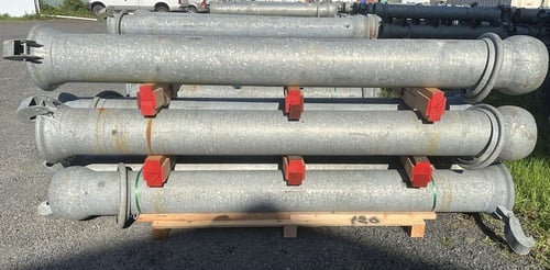 Bauer 12" galvanized pipe, approx 3/16"thick, 200+ pieces available from 9'10"-11' 1"L - Image 8