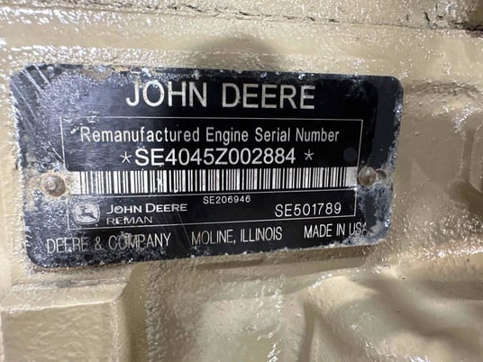 130 HP Deere #4045-Hf275, diesel engine, 100 day parts warranty - Image 4