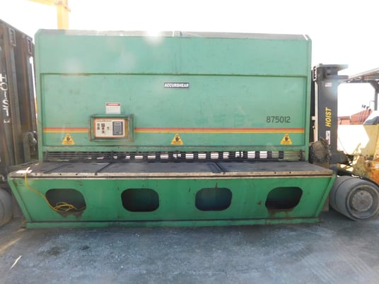 3/4" x 12' Accurshear #875012, hydraulic, 48" back gauge - Image 4