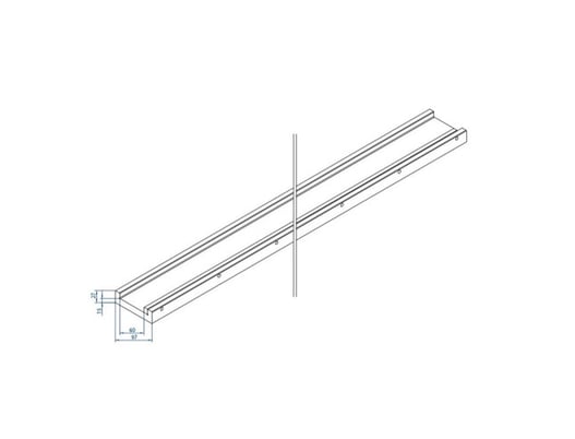 161.41" L, Eurostamp #9013, 4100mm lower die holder, new - Image 1
