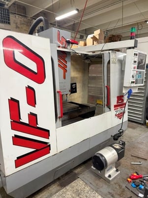 Haas #VF-0, CNC vertical machining center, 20" X, 16" Y, 20" Z, 7500 RPM, 20 automatic tool changer, chip - Image 1
