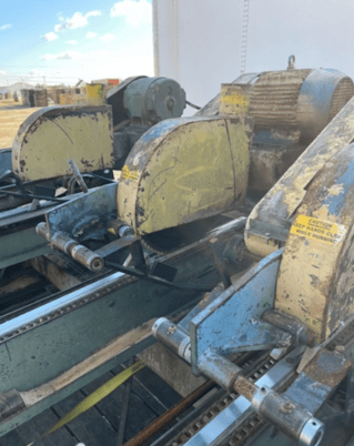 Newman #KM16, trimsaw, 5 heads, waste conveyor - Image 7