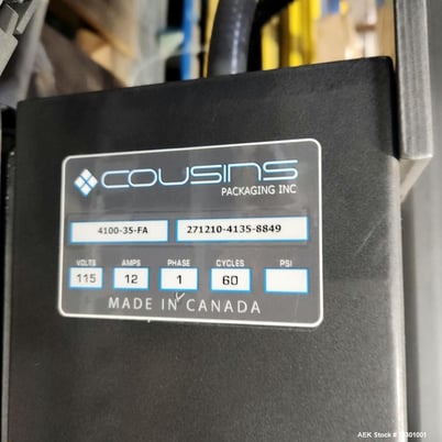 Cousins #Titan-4100-35-FA, Automatic Stretch Wrapper, 20" film, 35/hr, 50" x 50" x 86" max load, 1-12 RPM - Image 3