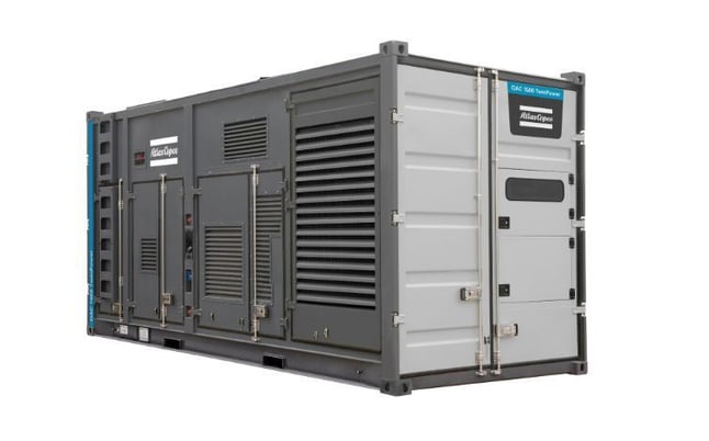 1500 KW Atlas Copco #QAS1500, diesel generator set, in 20' container, Volvo TWD-1683-GE, T4F, liquid-cooled - Image 1