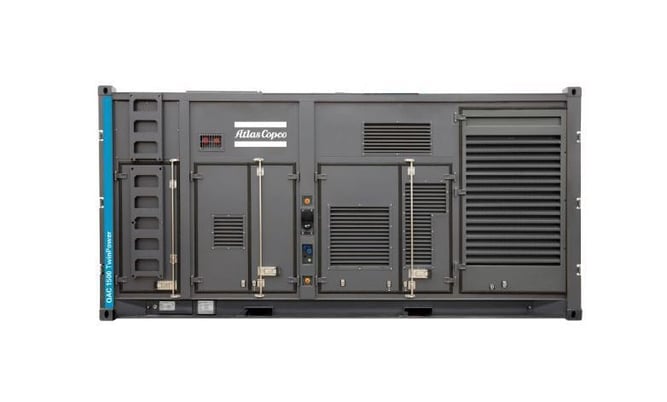1500 KW Atlas Copco #QAS1500, diesel generator set, in 20' container, Volvo TWD-1683-GE, T4F, liquid-cooled - Image 2
