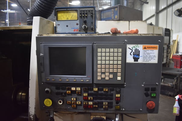 Mitsubishi #GP-370, cylindrical angle head grinder, 20" diameter x 3" width x 8" bore wheel, 2246 RPM - Image 3