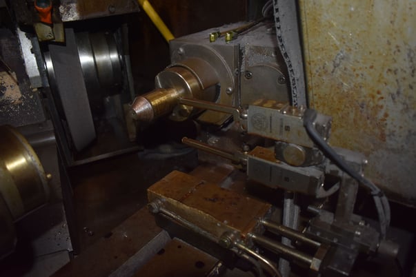 Mitsubishi #GP-370, cylindrical angle head grinder, 20" diameter x 3" width x 8" bore wheel, 2246 RPM - Image 5