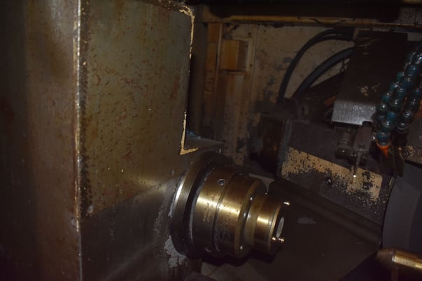 Mitsubishi #GP-370, cylindrical angle head grinder, 20" diameter x 3" width x 8" bore wheel, 2246 RPM - Image 6