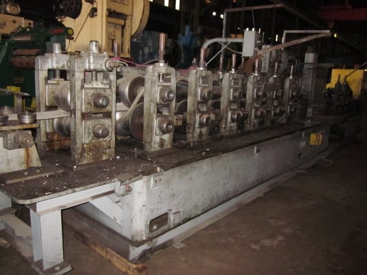 5" Yoder #M3, 9 stand, 7 driven form stand, 3" shaft, 19" roll, tig welder, Turks hds, 1956 - Image 1