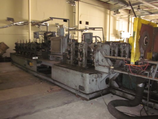 5" Yoder #M3, 9 stand, 7 driven form stand, 3" shaft, 19" roll, tig welder, Turks hds, 1956 - Image 2