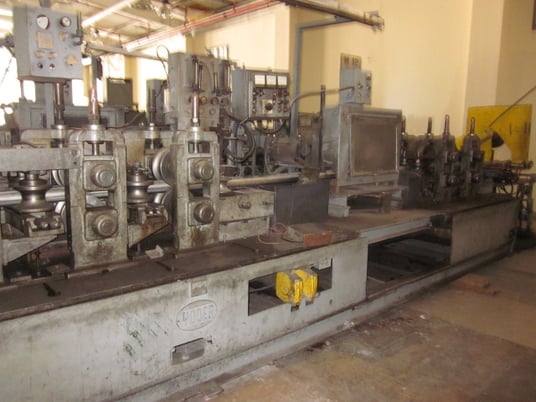 5" Yoder #M3, 9 stand, 7 driven form stand, 3" shaft, 19" roll, tig welder, Turks hds, 1956 - Image 3