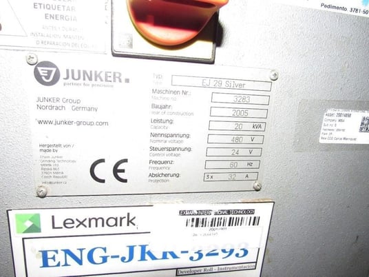 11.4" x 31" Junker #EJ29-Silver, CNC universal grinder, 11"-16" diameter x 2" width grinding wheel, 6" H of - Image 6