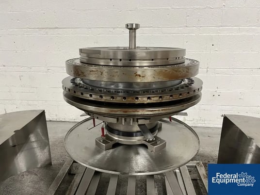 Fette #3090I, Tablet Press Turret, 49 Station, keyed upper & lower guides, D-tooled (5 available) - Image 4