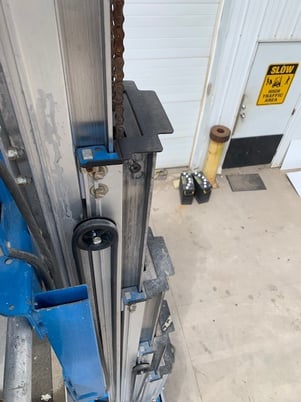 350 lb. Genie Industries #GR-20 Runabout, scissor lift, electric, 20' platform height, 2013 - Image 6