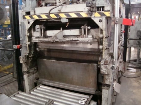 36" x 14 gauge Iowa, cut to length line, 20000 lb. uncoiler w/coil car, 7 roll str.winder, 1979 - Image 2