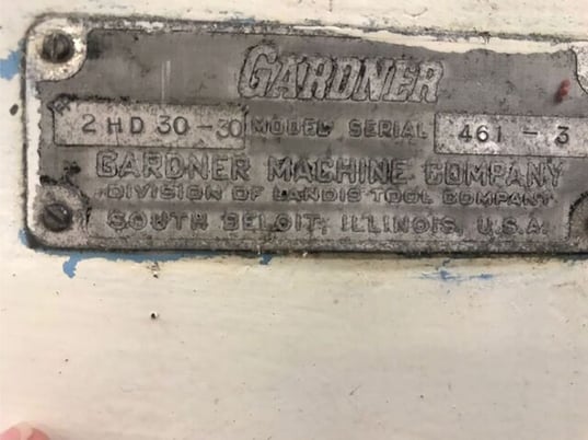 Gardner #2HD30-30, double opposed thru-feed disc grinder, 30" diameter wheels, (2) 75 HP, 220/440 V, 1965 - Image 10