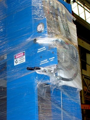 250 Ton, Press Master #250T-E/H, H-Frame hydraulic press, 16" stroke, 12" bore, #142136 - Image 4