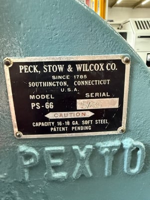 16 gauge x 6" x 6" Pexto #PS-66, Hand Corner Notcher, stand mount - Image 4