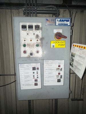 96" width x 72" H x 240" L Rapid Engineering Engineering, convection powder coating batch oven, walk-in - Image 2