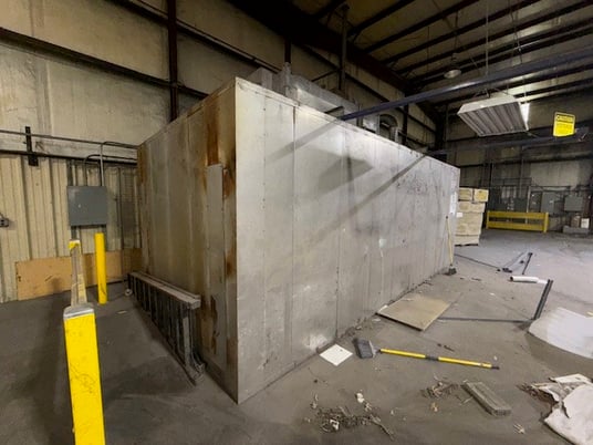 96" width x 72" H x 240" L Rapid Engineering Engineering, convection powder coating batch oven, walk-in - Image 3