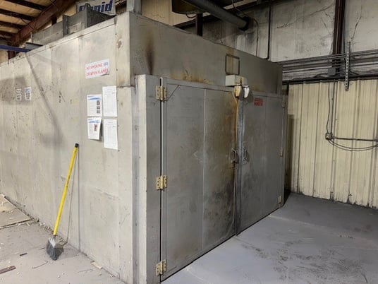 96" width x 72" H x 240" L Rapid Engineering Engineering, convection powder coating batch oven, walk-in - Image 5