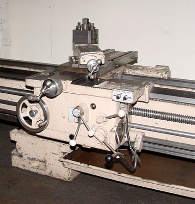 24" x 120" Pasquino #Milano, 3-jaw, 2.5" hole, #5MT, inch/metric, tool post, 1960, #145475 - Image 5