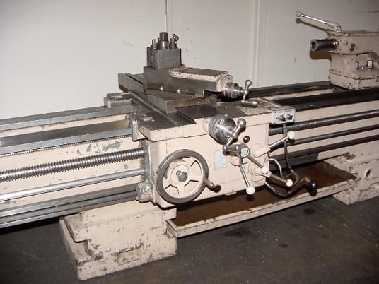 24" x 120" Pasquino #Milano, 3-jaw, 2.5" hole, #5MT, inch/metric, tool post, 1960, #145475 - Image 6