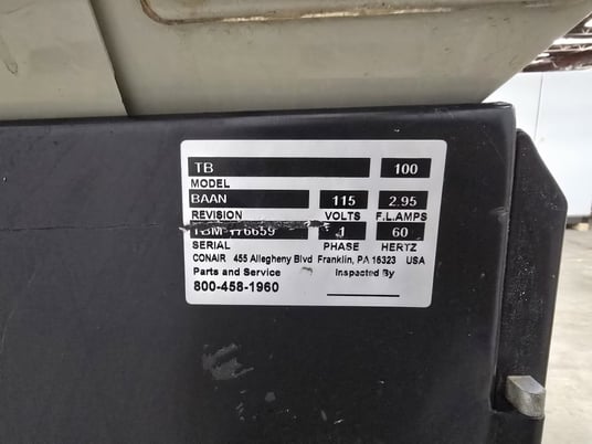 Conair #TB-100, 4 component gravimetric blender, 400 lb/hr - Image 3