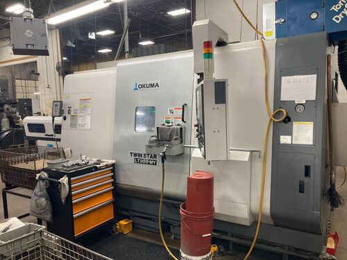 Okuma #Twin-Star-LT300-MY, CNC lathe, 21.6" swing, collet chuck, 3.1" bar, 13.78" diameter, 35" length - Image 1
