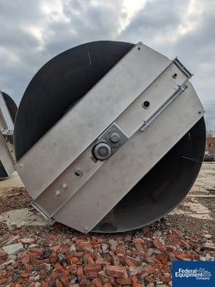 6800 Gal ICCNW Mix Tank, 304 Stainless Steel, 5 HP, 120" diameter x 132", dish bottom, agitator & baffle - Image 6