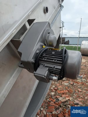 6800 Gal ICCNW Mix Tank, 304 Stainless Steel, 5 HP, 120" diameter x 132", dish bottom, agitator & baffle - Image 7