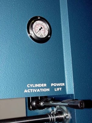100 Ton, Press Master #100T-E/H, pressure regulator, 12" stroke, 8" bore, double acting, #134265 - Image 5