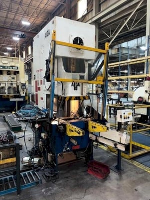 88 Ton, Aida, gap frame press, 3.93" stroke, 11.8" Shut Height, 3.14" adjustment, 55-110 SPM, 10 HP - Image 2