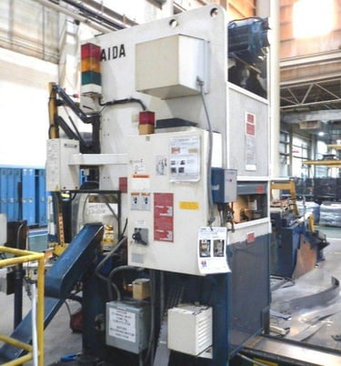 88 Ton, Aida, gap frame press, 3.93" stroke, 11.8" Shut Height, 3.14" adjustment, 55-110 SPM, 10 HP - Image 6