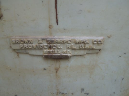 4" x 18" Brown & Sharpe #5, plain cylindrical grinder, 14" diameter x 2" width x 5" hole wheel, 3 HP, 1772 - Image 3