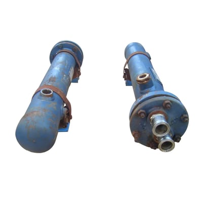 4.5 sq.ft., 150 psi shell, 150 psi tube, Itt Bell & Gossett #SU-42-2, shell & tube heat exchanger, 1995 - Image 2