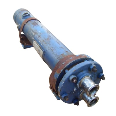 4.5 sq.ft., 150 psi shell, 150 psi tube, Itt Bell & Gossett #SU-42-2, shell & tube heat exchanger, 1995 - Image 3