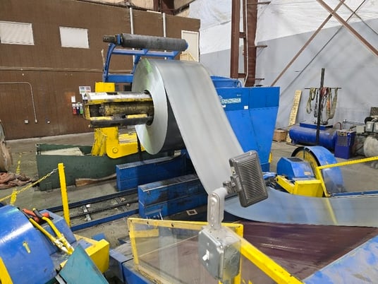 72" x .06 Iowa #SLR-7216-1-CT-150, slear II line, 40,000 lb., 19"-24" ID, w/ uncoiler, coil car, peeler - Image 3