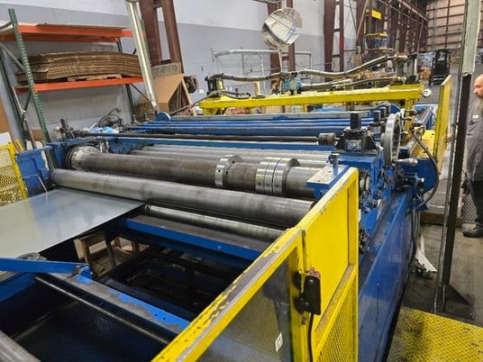 72" x .06 Iowa #SLR-7216-1-CT-150, slear II line, 40,000 lb., 19"-24" ID, w/ uncoiler, coil car, peeler - Image 4
