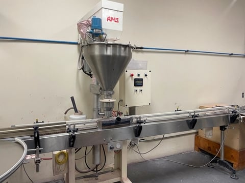 AMS, filler, auger, single head, unscrambler, conveyor, accumulation - Image 1