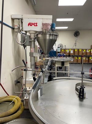 AMS, filler, auger, single head, unscrambler, conveyor, accumulation - Image 3